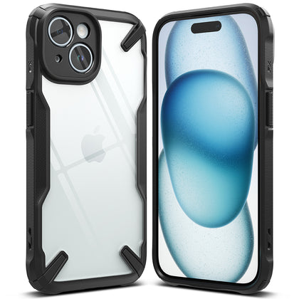 iPhone 15 Plus Case Cover| Fusion-X Series | Black