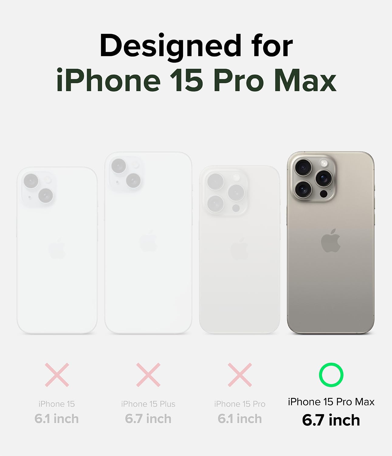 Ringke - iPhone 15 Pro Max Case Cover | Alles Series -Gun Metal