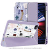 iPad 10.2 / Air 3 10.5 2019 Case| Soft TPU Floral Protective Shockproof Tablet Case Cover |Soft Blue