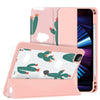 iPad Air 5/4 10.9 Inch/ iPad Pro 11 Inch Case| Soft TPU Floral Protective Shockproof Cover Tablet Case Cover |Pink