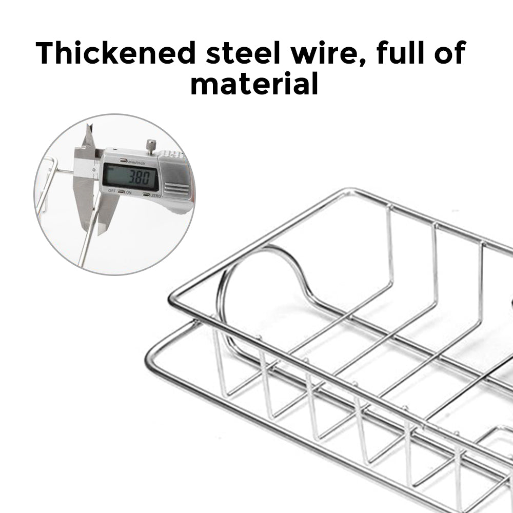 Hanging Organizer for Sponge, Dish Brush, Cleaning Scrubber, Microfiber Towels and Dish Wand [ Sink Kitchen Organizer ] - Small