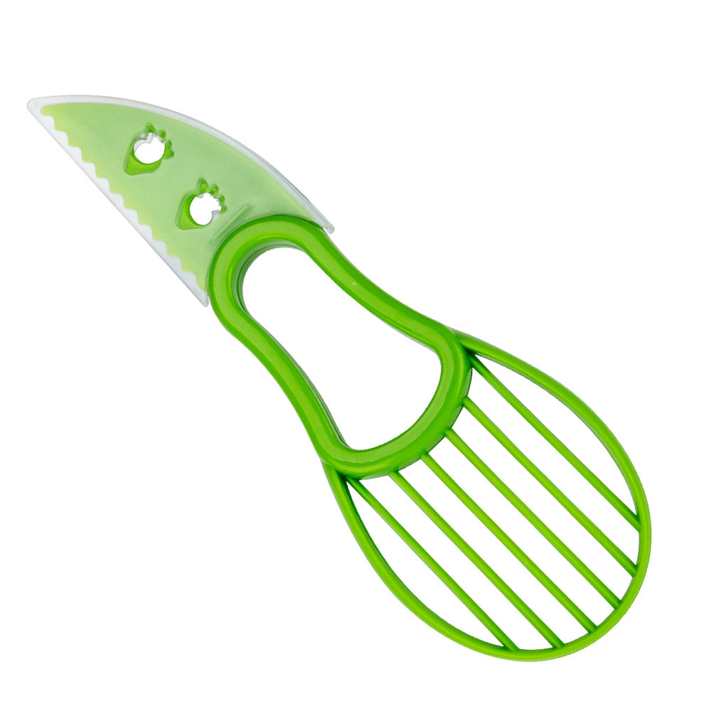 O Ozone 2 in 1 Avocado Slicer [ Peeler and Cutter ] [ Fruit Cutter / Vegetable Cutter ] Multi-Function Specialty Tool [ Dishwasher Safe ] - Green