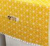 Fridge Dust-Proof Cotton Cover |Yellow Pattern