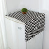 Fridge Dust-Proof Cotton Cover |Black Pattern