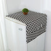 Fridge Dust-Proof Cotton Cover |Black Pattern