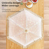 Pop Up Picnic Net Food Cover Tent Mesh Food Cover Tent Large Size- White