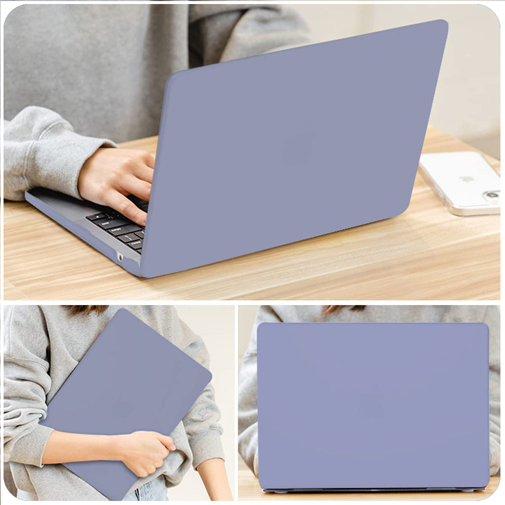 Matte Case For MacBook Air 13.6 inch   2022 A2681 M2 Chip with Liquid Retina Display Touch ID, Hard Protective Plastic Hard Shell Cover - Rock Grey