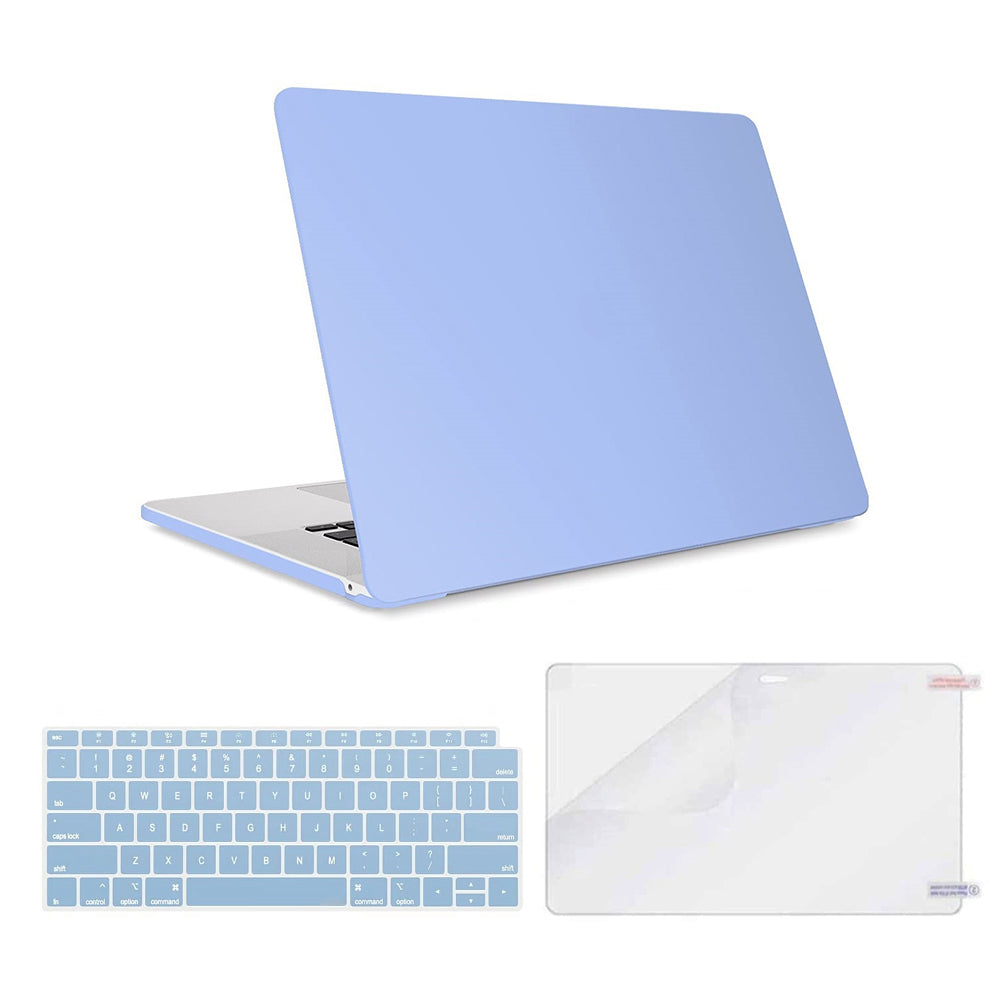 Matte Case For MacBook Air 13 inch 2022-2018 A2337 M1 A2179 A1932 Retina Display Touch ID Case&Keyboard Skin&Screen Protector- Tranquility Blue