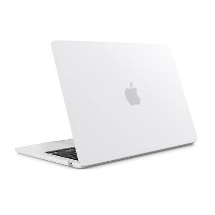 Frost Matte Rubberized Hard Case For MacBook Air 13.6inch 2022 A2681 M2 Chip with Liquid Retina Display Touch ID,  White