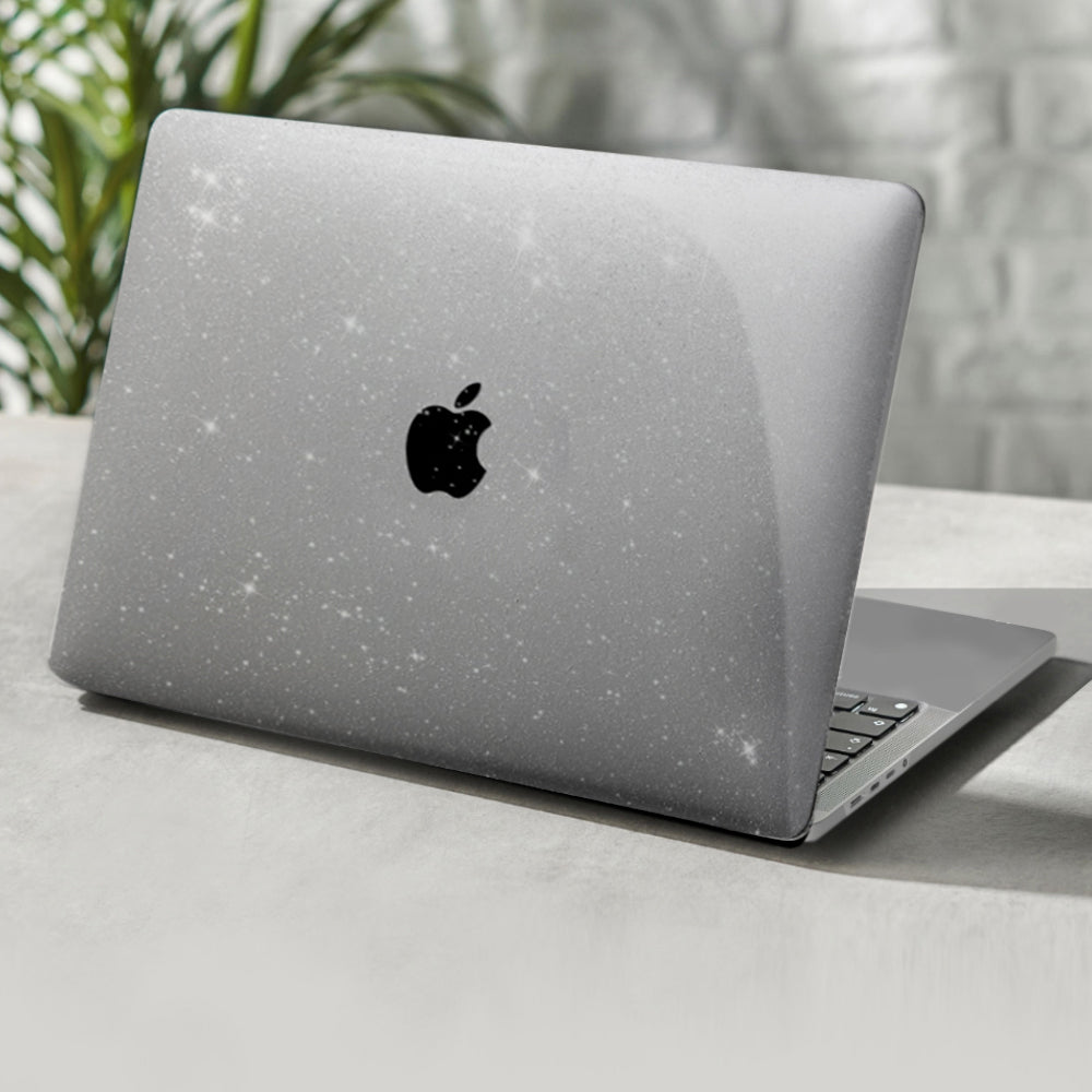 Glitter Bling Case for MacBook Pro 13.3 inch Case 2020- 2016 Release Model A1706 A1708 A1989 A2159 A2289 A2251 A2338 Laptop Hard Shell Cover White