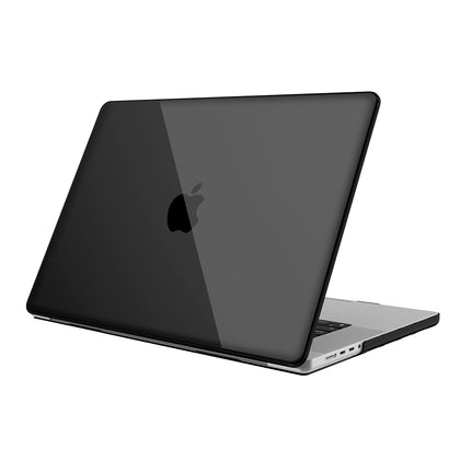 Crystal Clear Case For MacBook Pro 14 inch Case 2023 2022 2021 Release M3 A2918 A2992 M2 A2779 M1 A2442 Pro Max Chip -Black