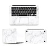 Vinyl Skin Decal Sticker | MacBook Pro 14 inch 2021 Release Model A2442 | White Marble