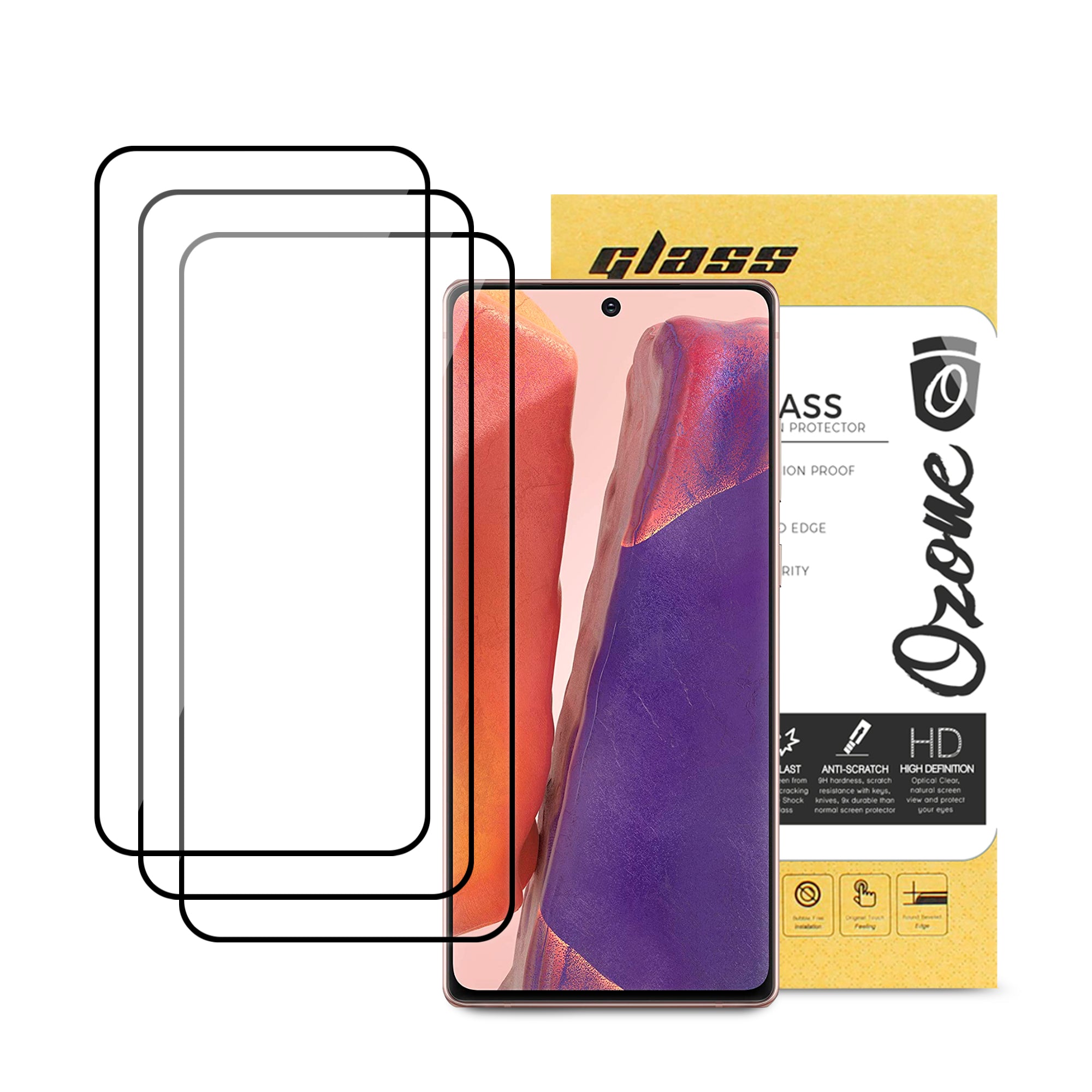 Samsung Galaxy Note 20 Screen Protectors | Tempered Glass | Pack of 3