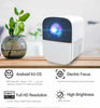 Smart Android Projector 200ANSI Lumens | |1080P Portable Outdoor Movie Projector 4K Supported