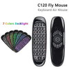 C120 RGB 7 Color Backlight Fly Air Mouse Wireless Backlit Remote Control