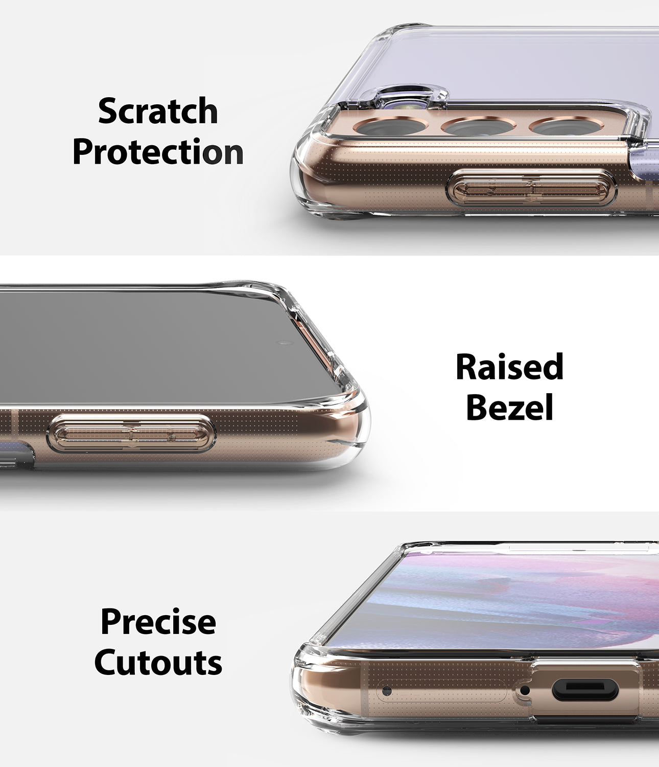 Samsung Galaxy S21 Plus Case Cover| Fusion Matte Series| Clear