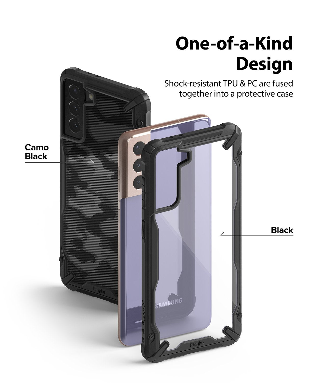 Samsung S21 Plus Ringke Fusion X Case Black