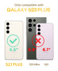Samsung Galaxy S23 Plus 5G | Marble Shockproof Bumper Stylish Slim Phone Cases | Purple Marble