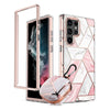 Marble Bundle for Samsung Galaxy S22 5G Ultra Case + Galaxy Buds Case |Pink