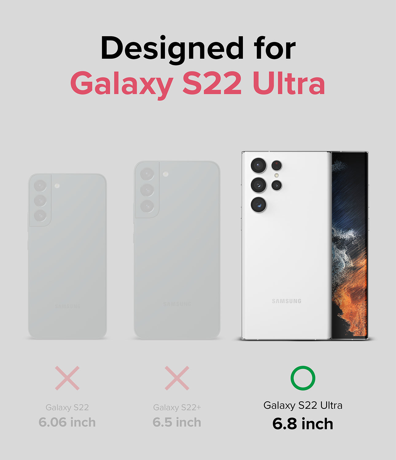 Samsung Galaxy S22 Ultra Case Cover| Fusion-X Series| Black