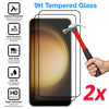 Pack Of 2 for Samsung Galaxy S23 Screen Protector | Tempered Glass Screen Protector - Black