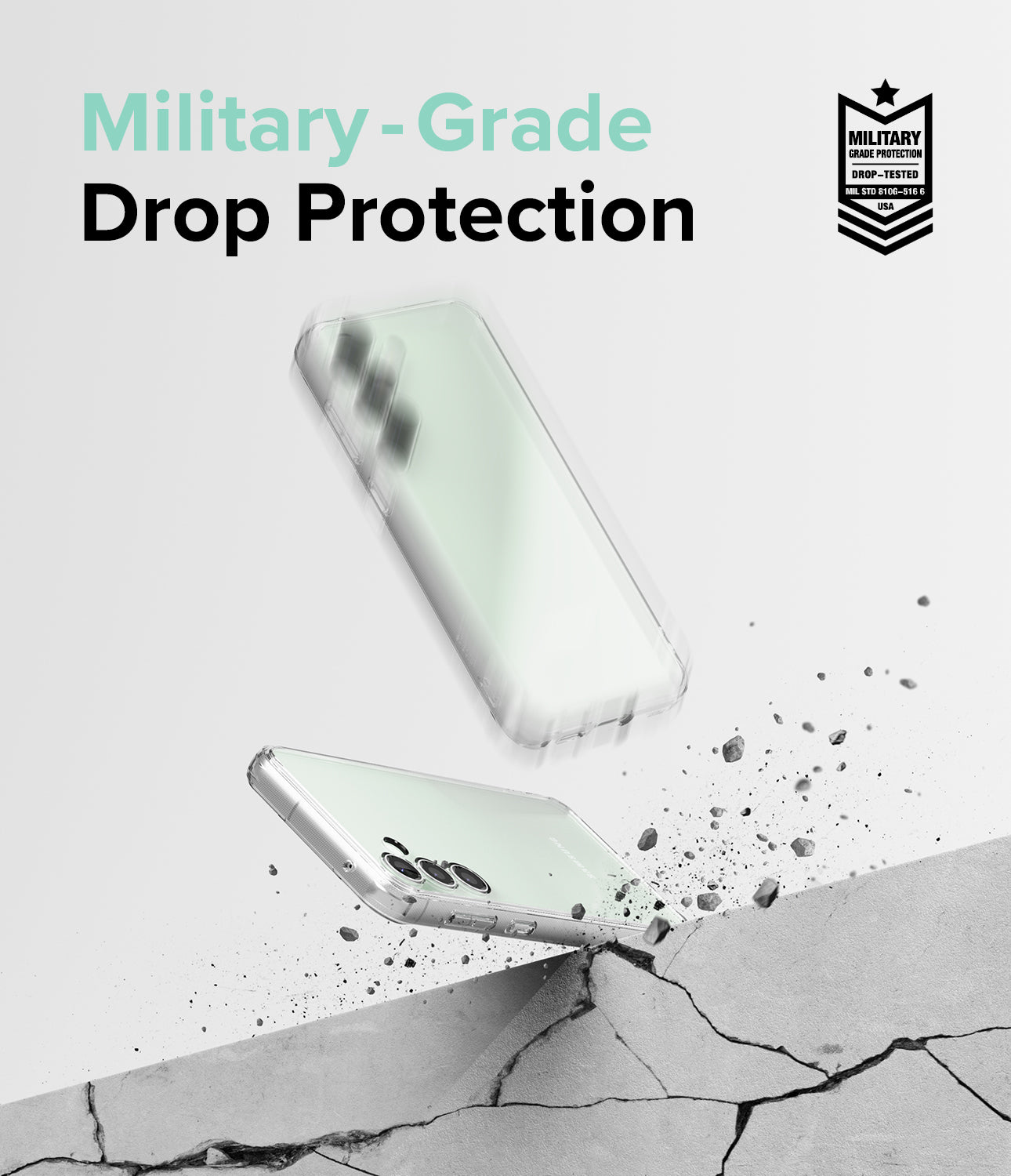 Ringke - Samsung Galaxy S23 FE Case Cover | Fusion Series | Clear