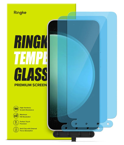 Ringke - Samsung Galaxy S23 FE Screen Protector Tempered Glass| 2 Pack With Installation Jig