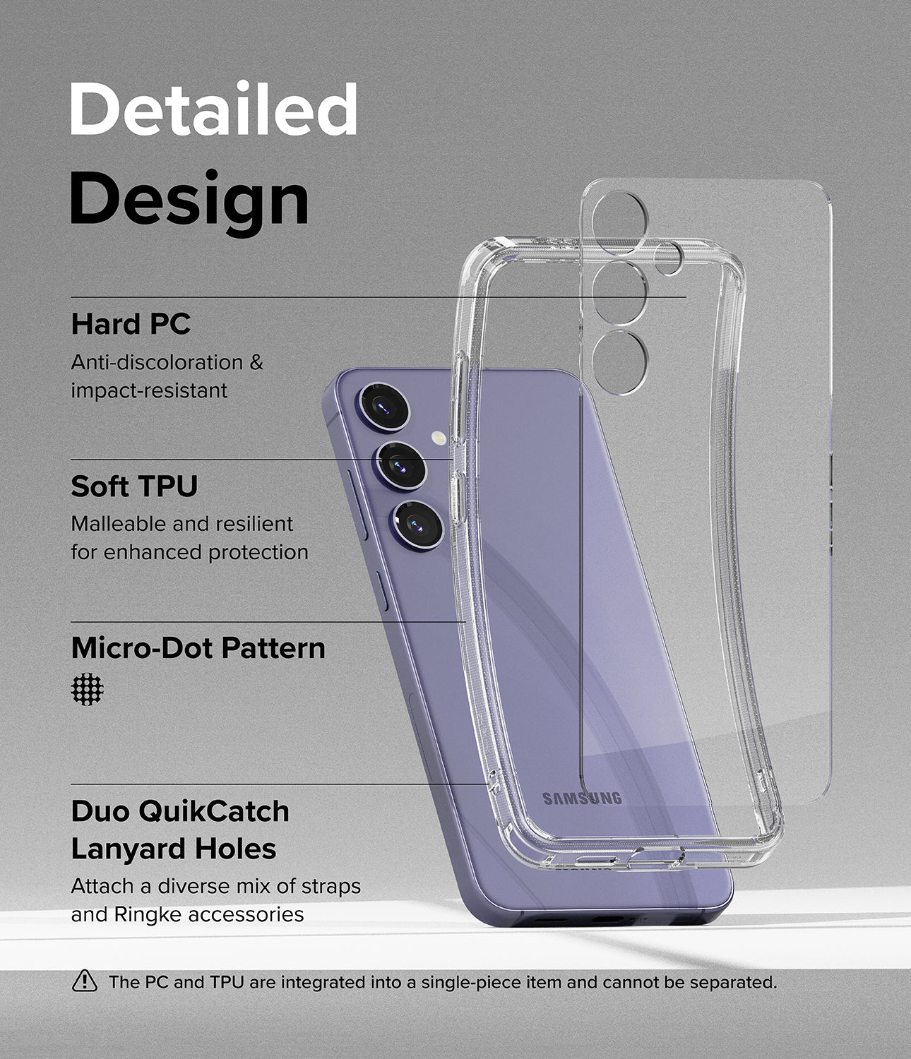 Samsung Galaxy S24 Case Cover | Fusion Series |Clear