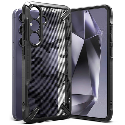 Samsung Galaxy S24 Case Cover | Fusion X Design Series |Camo Black