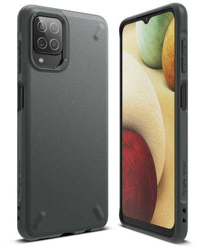 Samsung Galaxy A12 / A02 Case Cover | Onyx Series | Dark Gray