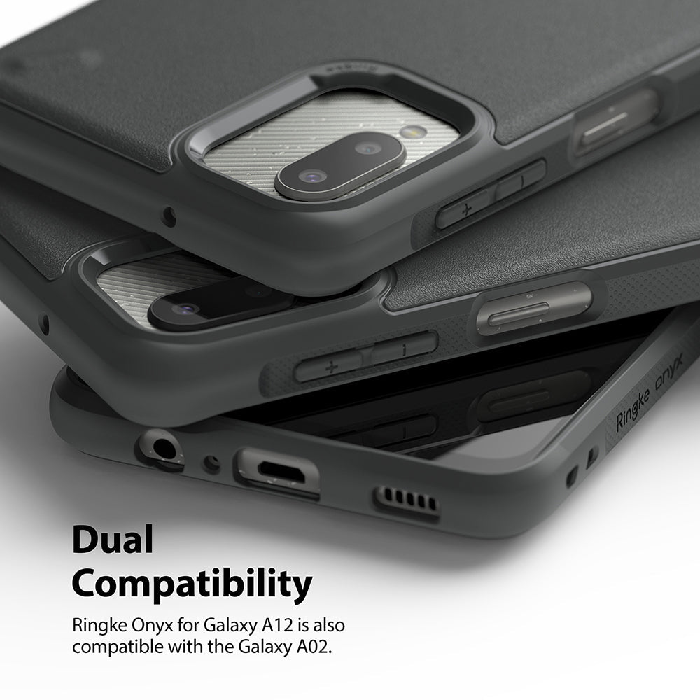 Samsung Galaxy A12 / A02 Case Cover | Onyx Series | Dark Gray