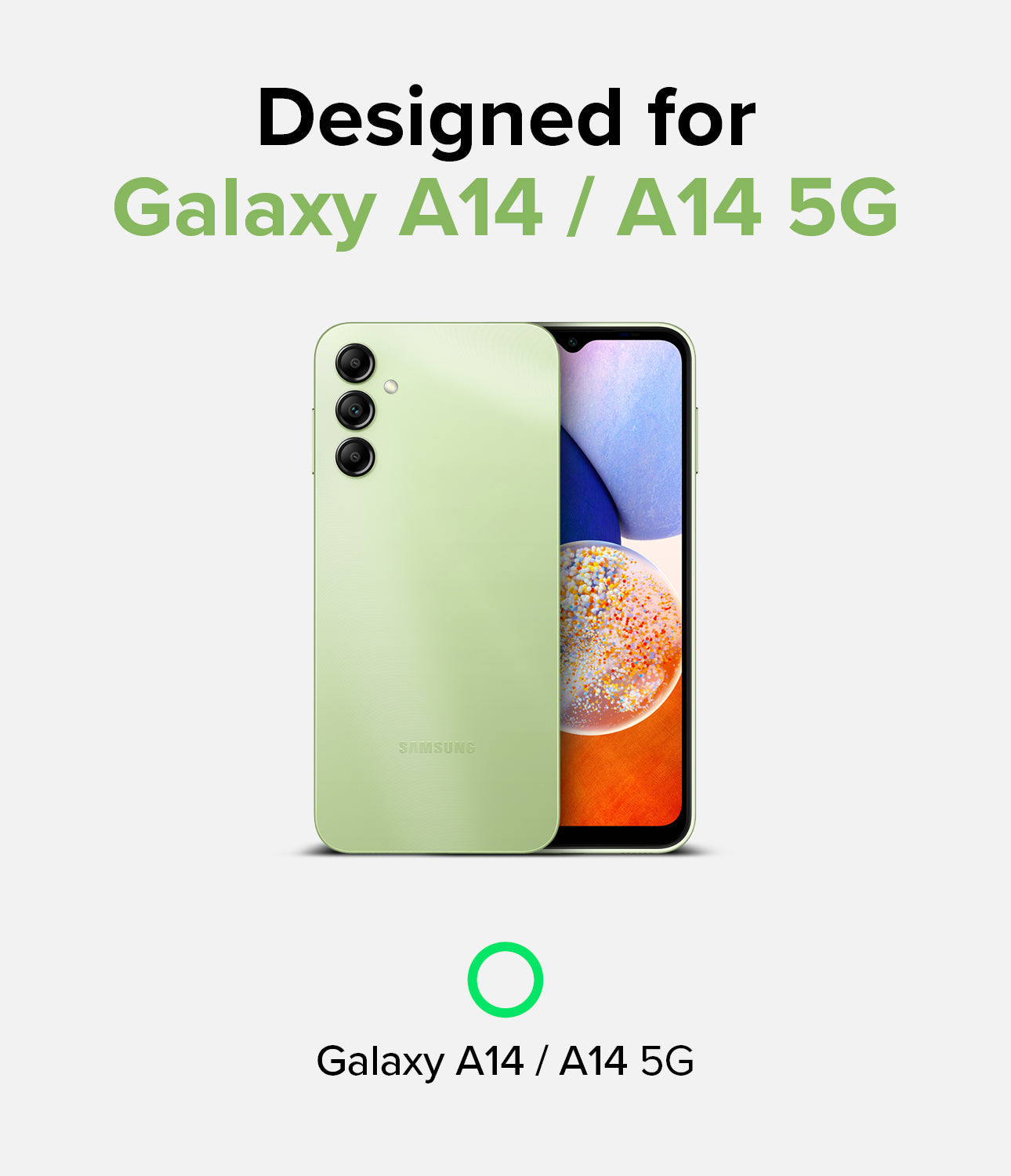 Samsung Galaxy A14 Screen Protector | Full Cover Tempered Glass Protector | Pack Of 2