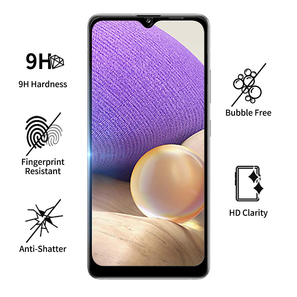 Pack Of 2 for Samsung Galaxy A24 5G Screen Protector |Tempered Glass Screen Protector - Black