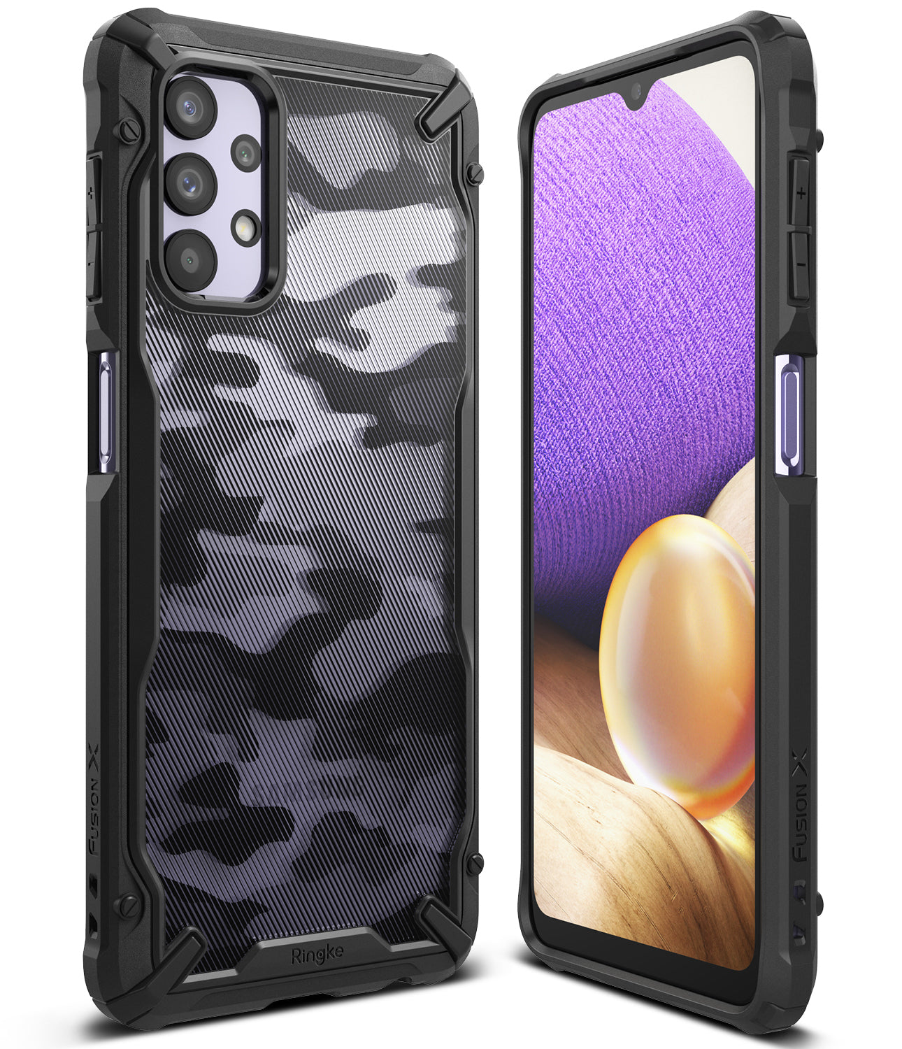 Samsung A32S 5G Ringke Fusion X Case Camo Black