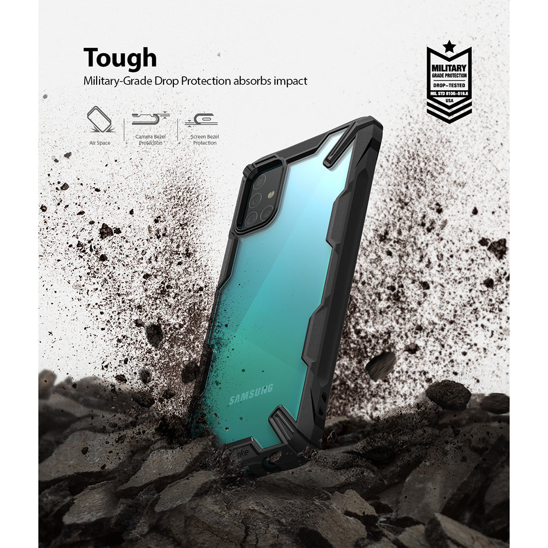 Samsung A51 Ringke Fusion X Case Black