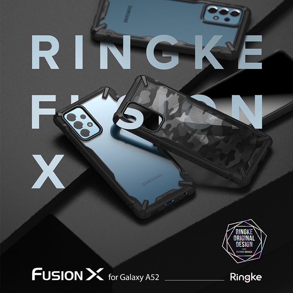 Samsung A52 5G Ringke Fusion X Case Camo Black
