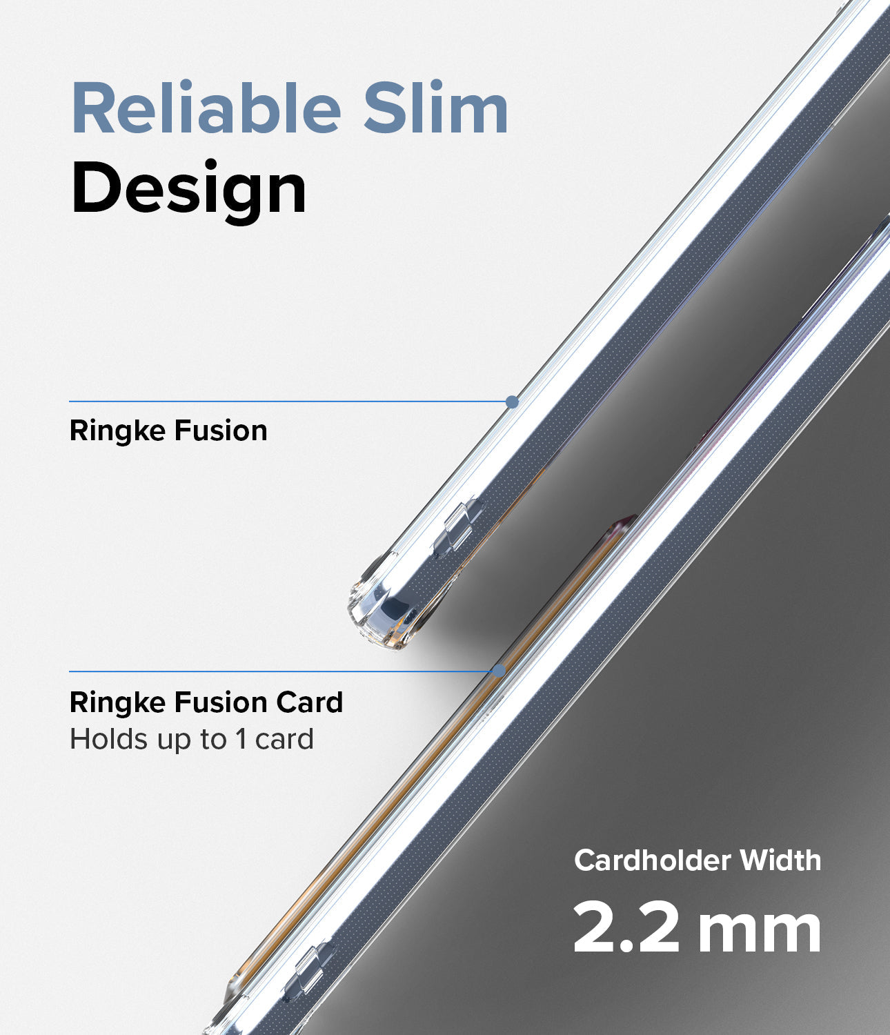 Samsung Galaxy A53 5G Case Cover| Fusion Card Series| Clear
