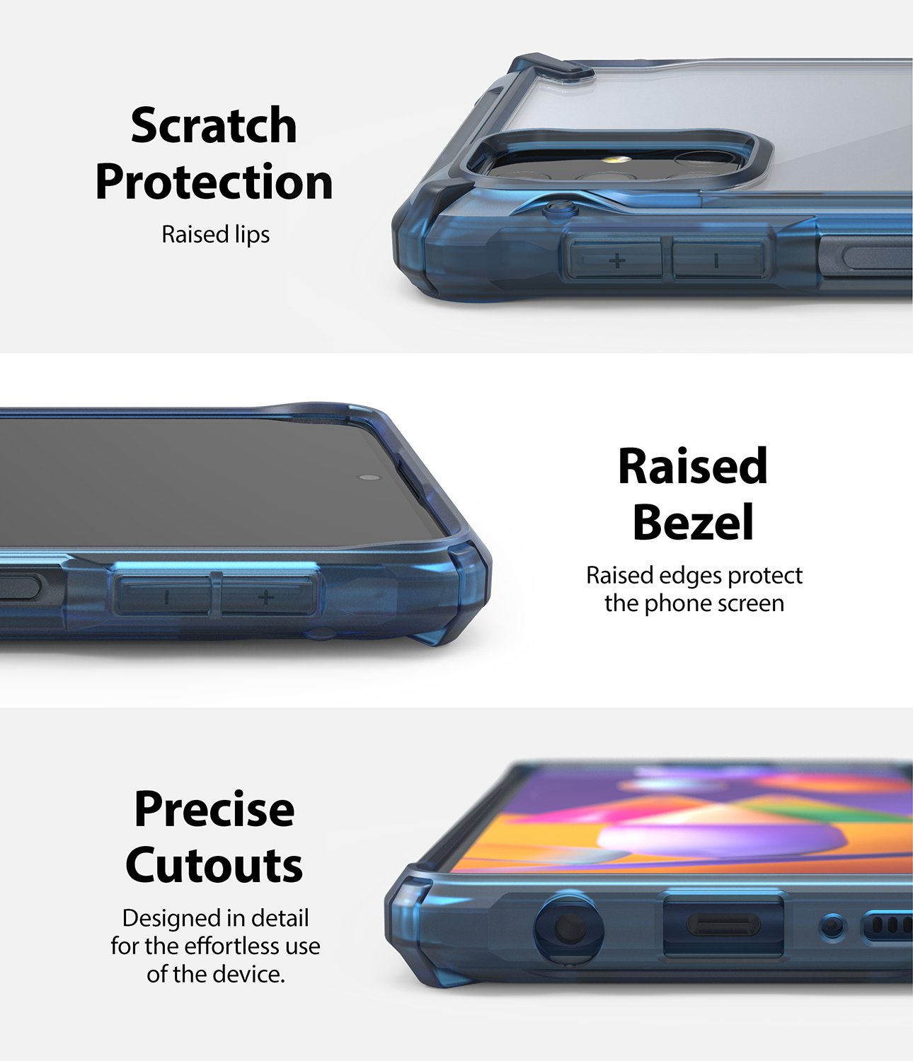 Samsung M31S Ringke Fusion X Case Blue