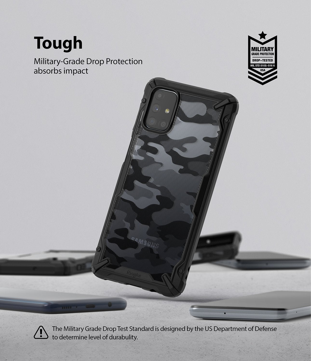 Samsung M31S Ringke Fusion X Case Camo Black