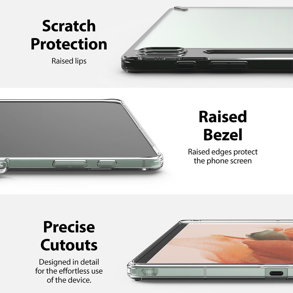 Samsung Galaxy Tab S7 Fe Case Cover| Fusion Series| Smoke Black
