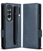 Samsung Galaxy Z Fold 4 Case Cover | Folio Signature EZ Strap Plus  Series | Navy