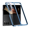 Samsung Galaxy Z Fold 5 Case Cover | Slim Hard Electroplated Edge Cover  | Blue