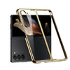 Samsung Galaxy Z Fold 5 Case Cover | Slim Hard Electroplated Edge Cover  | Gold