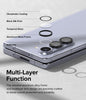 Samsung Galaxy Z Fold 5 Lens Protectors | Camera Lens Frame Glass | Black