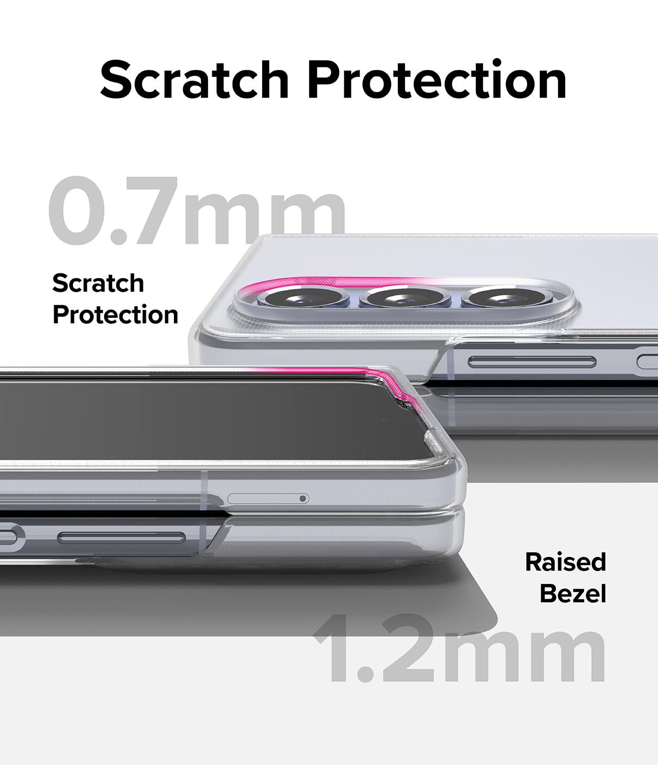 Samsung Galaxy Z Flip 5 Case Cover | Slim Series | Matte Clear