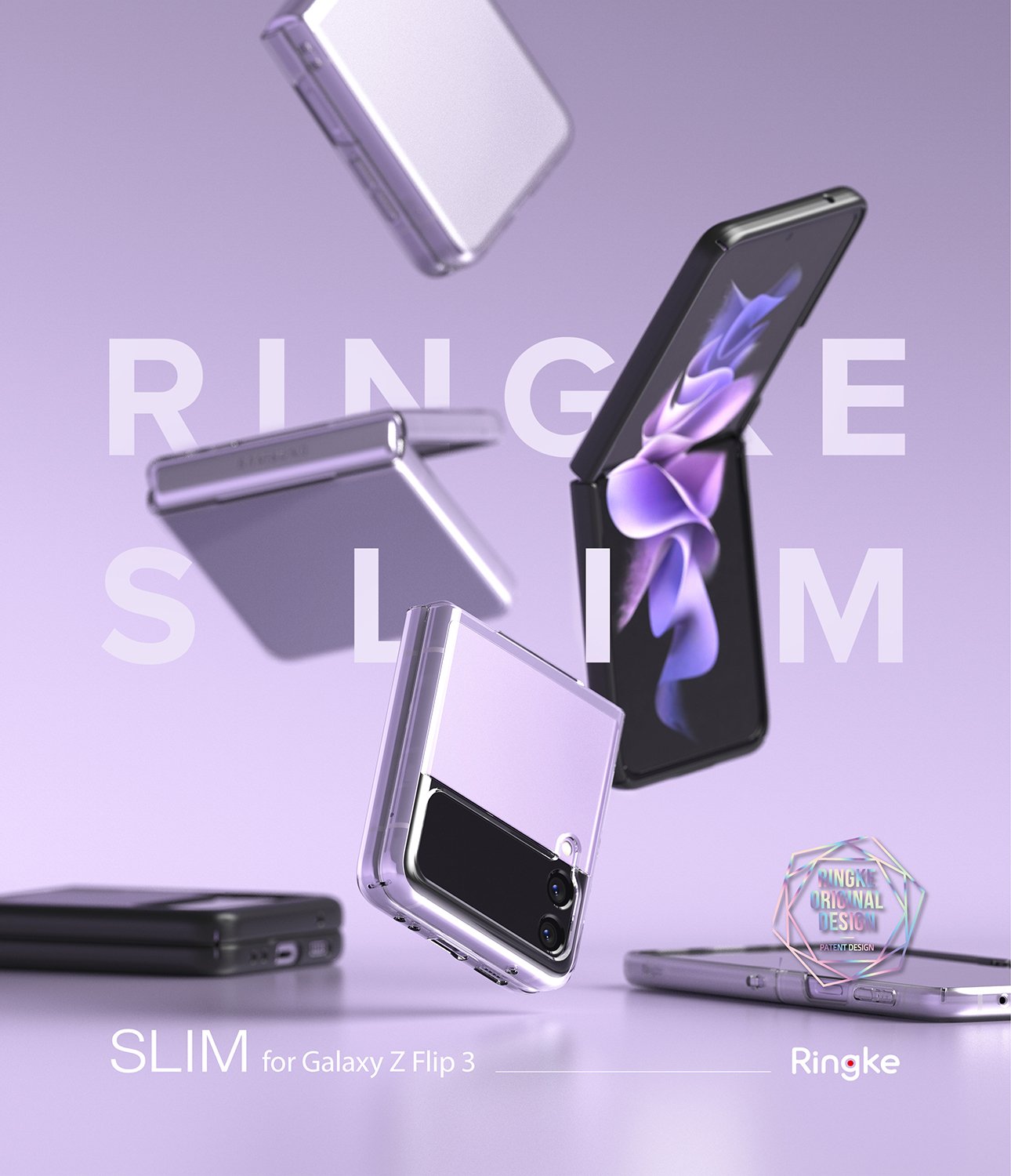 Samsung Galaxy Z Flip 3 Case Cover| Slim Series| Clear