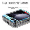 O Ozone - Case for Samsung Galaxy Z Flip 5 Full-Body Smooth Gloss Finish Marble Shockproof Bumper Stylish Cover (Blue)