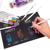 Metallic Marker Pens -10 Colors Fine Tip Drawing Painting Pens for Scrapbook DIY Photo Album Multicolor
