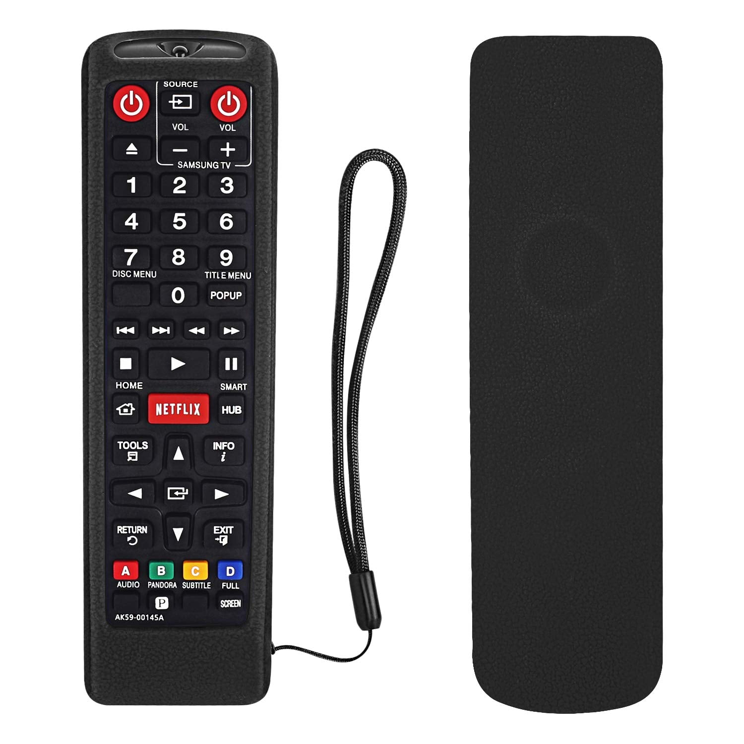 Silicone Remote Cover for Samsung Remote Control, Smart TV Remote Skin Sleeve|Black