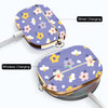 AirPods Pro Case | Cute Flower Skin Hard PC Shockproof Protective Cover | Violet